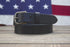 Black Full Grain Leather Belt Tapered Tip
